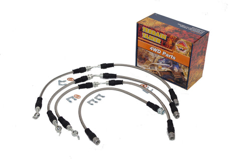 KIT DURITE renforcé -Flexibles de frein tressés