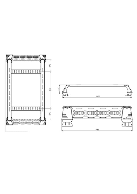 SUPPORT de TENTE light pour T9