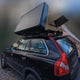 Tente de toit aluminium ouverte sur Ford Ranger pour bivouac