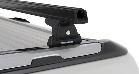 KIT 2 BARRES DE TOIT NOIRE HEAVY DUTY 1500MM AVEC PIEDS RLT600 FORD RANGER WILDTRAK T6/T7/T8 2012-2022