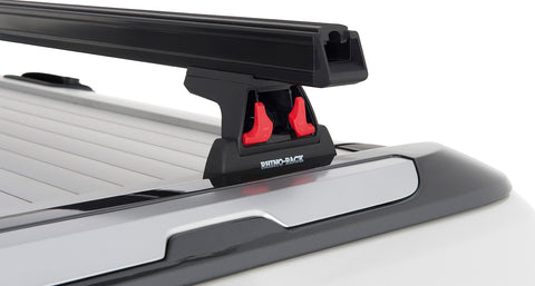KIT 2 BARRES DE TOIT NOIRE HEAVY DUTY 1500MM AVEC PIEDS RLT600 FORD RANGER WILDTRAK T6/T7/T8 2012-2022
