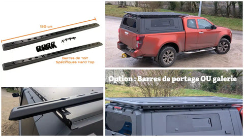 Kit 2x Barres de portage pour HARD TOP